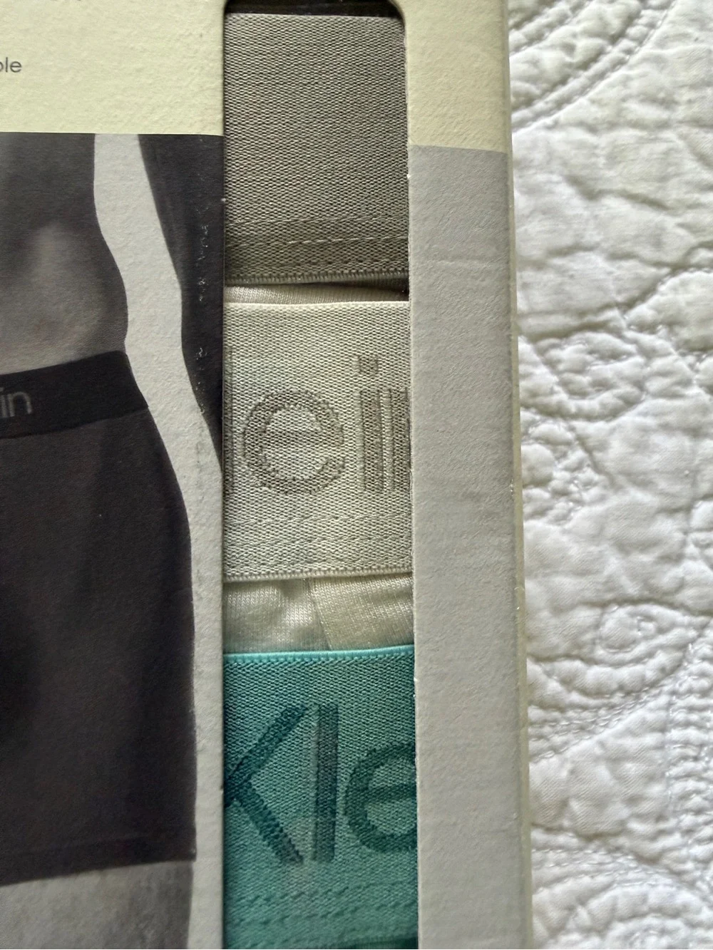 Calvin Klein 3-Pack Ultra Soft Modal Boxer Briefs - White, Gray, Teal Size Large